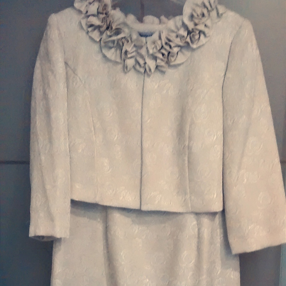 Danny and Nicole Champagne Dress Suit